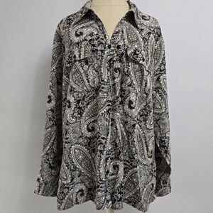 Paisley button down